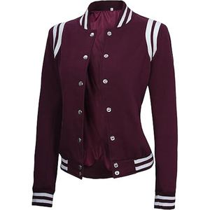 Custom Made Fashion Varsity <b>Jacket</b> Women Baseball Style High School Letterman <b>Jacket</b> OEM Womens Crop Bomber <b>Jacket</b> Manufacturer - Product Image 5