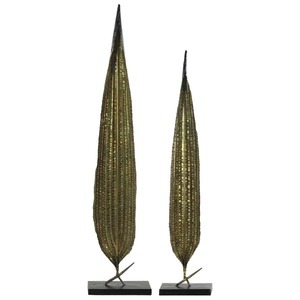 Escultura de Mesa de Hoja de Oro Hecha a Mano, Centro de Mesa Decorativo Artístico Moderno para Oficina o Interiores del Hogar, Venta al por Mayor desde India - Product Image 1