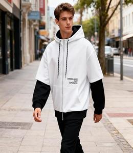 Sudadera con Capucha de Alta Calidad para Hombre, de Invierno, Lisa, Teñida, Gruesa, de Manga Larga, Corte Clásico, Secado Rápido, con Cordón Ajustable - Product Image 3