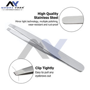 แหนบเงินตามหลักสรีรศาสตร์พร้อมปลายเส้นใยสแตนเลสชุดแหนบต่อขนตา12ชิ้นรุ่น applicator ปริมาณสูง - Product Image 4