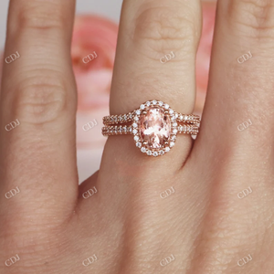 Classy Latest New Arrival 18K Rose Gold Pave Set Curved <b>Stacking</b> Round Lab Diamond Half Eternity Wedding Band Anniversary Gift - Product Image 5