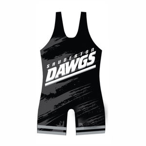 Singlets de Lucha Personalizados por Sublimación para Hombres, Niños y Jóvenes, para Torneos Profesionales, Duraderos, Elásticos, de Poliéster, de Secado Rápido y Transpirables - Product Image 1