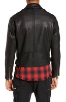Nouvelle veste en cuir Inyint Winter High Street en peau de mouton tannée, logo personnalisé sur le devant, respirante, coupe ajustée, grande taille