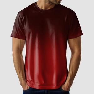 T-shirt graphique simple Vêtements pour hommes T-shirt imprimé 3D dégradé de couleur Vêtements Harajuku Hauts de t-shirts à la mode pour hommes et femmes - Product Image 3