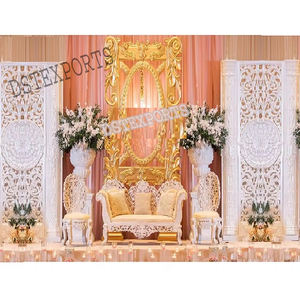 การตกแต่งเวทีงานแต่งงานคริสเตียนที่กำลังเป็นที่นิยมในสหรัฐอเมริกา การจัดเวทีงานแต่งงานสุดหรูหราสีขาว การตกแต่งเวทีงานแต่งงานสุดอลังการ - Product Image 1