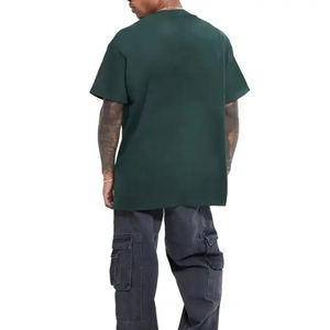 Camisetas de calle lavadas con ácido para hombre Logotipo personalizado 100% algodón Ligero Transpirable Ajuste de gran tamaño OEM disponible - Product Image 3