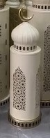 Lanterne décorative islamique de luxe avec dessus en forme de croissant, découpe en métal, éclairage d'ambiance chaleureux pour le salon, la chambre à coucher, la décoration de prière