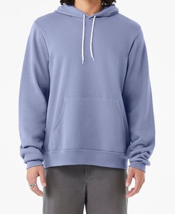 Vente en gros de pulls à capuche mode hiver logo avec poche avant couleur unie polyester/coton matériel de haute qualité pour unisexe - Product Image 1
