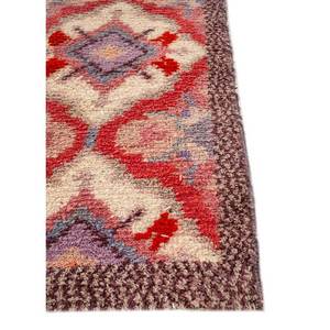 Alfombras de Lana Zuri Ivory, Anudadas a Mano, con Patrón Geométrico Abstracto, para Sala de Estar, Pasillo, Entrada, Diseño Rectangular Tipo Rompecabezas para Adolescentes - Product Image 4