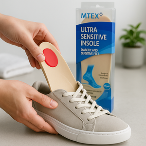 Bantalan dalam sepatu sensitif diabetes, busa memori nyaman mendukung Premium Malaysia Sol dalam ortopedi - Product Image 2