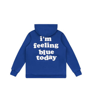 Sweats à capuche en coton épais imprimé vierge avec logo personnalisé Sweats à capuche épais imprimés pour hommes - Product Image 3