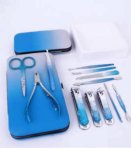 Ensemble de coupe-ongles en acier inoxydable de couleur dégradée personnalisée sans danger pour les nourrissons Fleur de glace manucure pédicure outil de beauté pince à ongles - Product Image 2