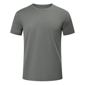 T-shirt respirant en polyester Spandex de haute qualité pour hommes surdimensionné décontracté à manches courtes sport de course 100% coton coupe ample - Product Image 3