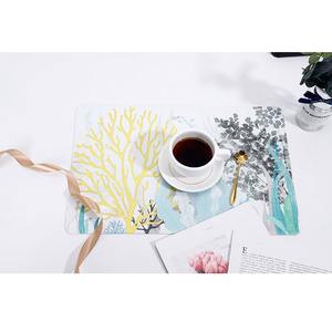 Napperon de salle à manger moderne en cuir imprimé multicolore de luxe Style unique Sous-verres de cuisine pour la maison Support multifonctionnel pour hôtels - Product Image 4