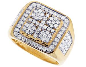 Anillo chapado en oro y diamante completamente helado estilo Hip Hop de plata S925 personalizado de lujo para hombre - Product Image 3