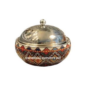 Juego de dos calentadores de alimentos de acero inoxidable, suministros para hoteles y restaurantes, cazuela clásica y elegante, nuevo calentador de alimentos de metal - Product Image 2