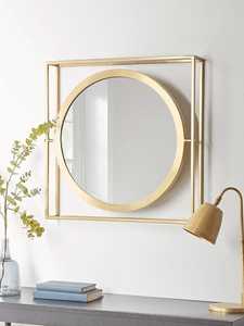 Miroir mural moderne de haute qualité en métal et en verre, design de cadre élégant, best-seller pour la décoration murale de la maison - Product Image 3