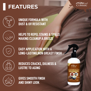 Paquet de polissage de voiture universel brillant en cuir professionnel 300ml - Product Image 4