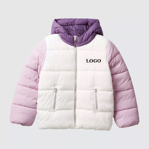 เสื้อแจ็คเก็ตเด็กผู้หญิงแบบพัฟเฟอร์เนื้อผ้านุ่ม สวมใส่สบายสำหรับฤดูหนาว ปี 2026 / เสื้อแจ็คเก็ตเด็กผู้หญิงแบบพัฟเฟอร์น้ำหนักเบา สีสันตัดกัน - Product Image 1