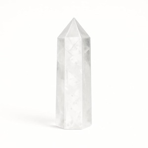 Venta caliente hecho a mano elegante torres de cristal blanco obeliscos de cuarzo para meditación curación y energía disponible a bajo precio - Product Image 3
