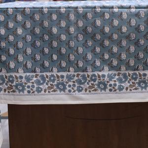 High Quality Handmade Floral Hand Block Printed <b>Table</b> Cloth Organic Cotton Soft Durable for Weddings Daily Use Bulk <b>Table</b> <b>Cover</b> - Product Image 3