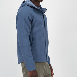 Veste d'hiver en toile souple unisexe, logo personnalisé, imperméable, coupe-vent, avec capuche - Product Image 3