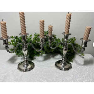 Nouvelle conception bougeoir en argent 3 bras candélabre bougeoir pour décor de Table à la maison bougeoir à prix raisonnable - Product Image 4
