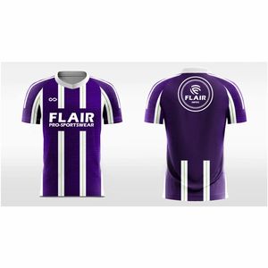 Camiseta de fútbol de poliéster 100% de diseño personalizado de la mejor calidad para niños Frente corto transpirable cómodo para conjuntos para niños OEM - Product Image 4