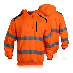 เสื้อฮู้ดแจ็คเก็ตทำงานฤดูหนาวแบบสะท้อนแสงมองเห็นได้ชัดเจน ระดับ 3 พร้อมโลโก้สั่งทำพิเศษ ผลิตจากโพลีเอสเตอร์ ปิดด้วยซิป เหมาะสำหรับงานฤดูหนาว - Product Image 1