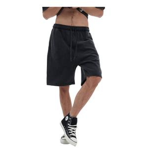 กางเกงขาสั้นผู้ชายกางเกงขาสั้นความยาวกลางขนาดใหญ่กางเกงขาสั้นผ้าฝ้าย100% น้ำหนักเกิน420กรัมกางเกงขาสั้นสีทึบกางเกงขาสั้นโลโก้ที่กำหนดเองจัดส่งแบบ DDP - Product Image 2