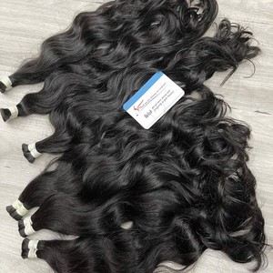 Cabello Humano Vietnamita Virgen, Extensiones de Cabello Natural Ondulado, Calidad Virgen, Grueso y Sedoso para Trenzas - Product Image 4