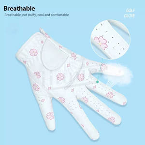 All Size Available Custom Logo Sheepskin Professional <b>Golf</b> <b>Gloves</b> for <b>Women</b> OEM Customized Cabretta Leather <b>Women</b> <b>Golf</b> <b>Gloves</b> - Product Image 4