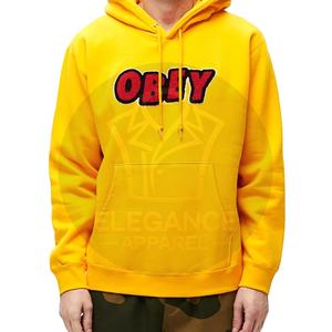 Sudadera con capucha de moda para hombre al por mayor, sudadera de algodón polar cálido de invierno OEM/ODM, ropa deportiva informal, sudaderas con capucha de chenilla bordadas de fábrica - Product Image 2