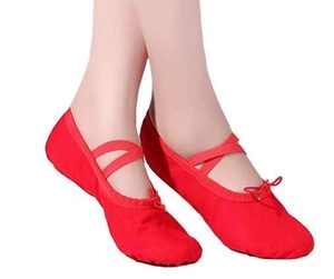 Zapatos de baile de Ballet de entrenamiento profesional, zapatillas de suela dividida, zapatos planos de baile de bailarina suave para mujer - Product Image 5