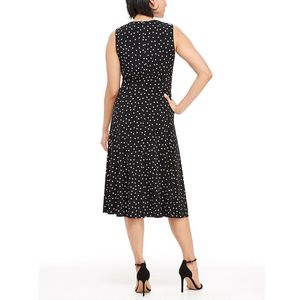 Abito svasato da donna London Times, stampa floreale blu, taglia unica, lavabile, ODM, per ufficio e feste, disponibile anche taglia XS Petite - Product Image 2