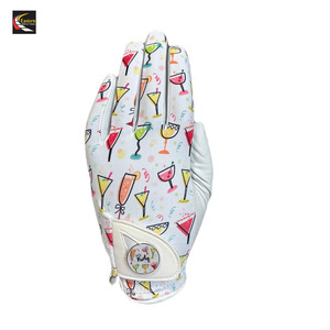 Guante de Golf con Marcador de Pelota Magnético con Logotipo Personalizado para Hombre, Guantes de Cuero Cabretta Auténtico - Product Image 1