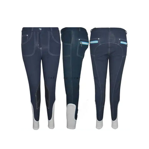 Pantalon d'équitation équestre pour femme évacuant l'humidité avancée Jodhpurs en silicone à siège complet avec culotte de cheval en nylon - Product Image 2