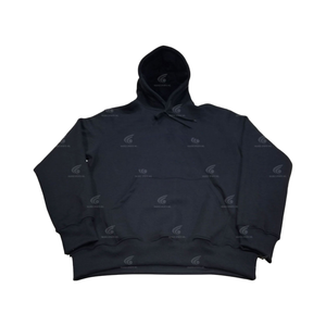 เสื้อมีฮู้ดสำหรับผู้ชายวิ่งจ๊อกกิ้งผ้าคอตตอนผสมสีดำมีฮู้ดสำหรับเข้ายิม - Product Image 1