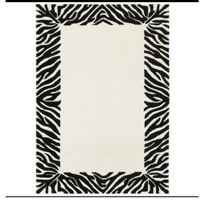 Ensemble de tapis tuftés à la main Les Nomades Modern Abstract Black White Designs Tapis écologiques en coton - Product Image 1