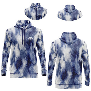Vente en gros 100% coton sweat à capuche personnalisé pour hommes haute qualité Tie Dye fermeture éclair avec techniques brodées imprimé sur mesure pour l'hiver - Product Image 4