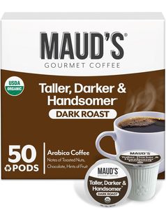Cápsulas de Café Tostado Oscuro Orgánico Maud's, 50 Unidades, Comercio Justo y Origen Único, Cápsulas Individuales – Café 100% Arábica - Product Image 5