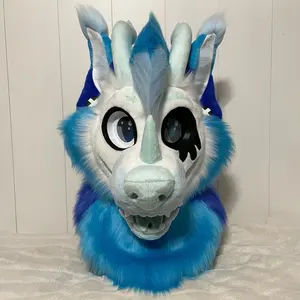 Venta al por mayor personaje de dibujos animados Fursuit cabeza León mascota Polyfoam disfraz fiesta y desfile listo - Product Image 4