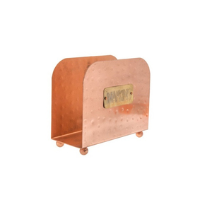 Servilletero de hierro sólido de calidad superior con soporte elegante perfecto para vajilla y exhibición de papel tisú hecho en La India - Product Image 4