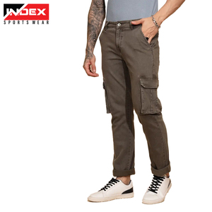 Pantalon tactique cargo léger et respirant pour homme, imperméable, à séchage rapide, décontracté, grande taille, coupe ample à l'avant plat - Product Image 6