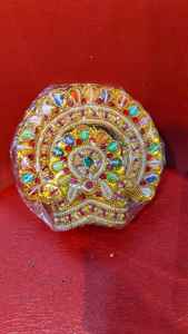 มงกุฎมุกต์ทรงกลมแบบดั้งเดิม งานฝีมือ สำหรับพระพุทธรูปในวัด ขายส่ง - Product Image 2