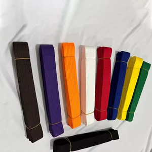 Cinturones de algodón bordados con logotipo personalizado de alta calidad, cinturones BJJ personalizados de Jiu Jitsu brasileño, ropa de artes marciales, Kimono Jiu Jitsu - Product Image 5