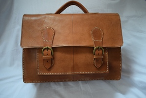 กระเป๋าเอกสารหนังแท้สไตล์วินเทจพร้อมลวดลายเรขาคณิต - Product Image 5