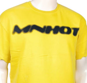 Wholesale Premium Quality 100% Cotton Terry Men's T-Shirt Fashionable Washed Screen Print Logo Front Direct Bangladeshi Supplier - Product Image 5