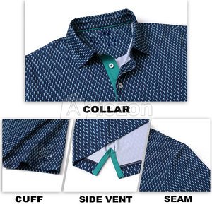 เสื้อกอล์ฟระบายอากาศได้ดีเสื้อโปโลน้ำหนักเบาใส่สบายสำหรับปรับแต่งโลโก้ของคุณ - Product Image 6