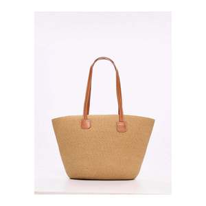กระเป๋าผ้าทอสีน้ำตาล Cnt2005 28x39 - 1010-camel - Product Image 6